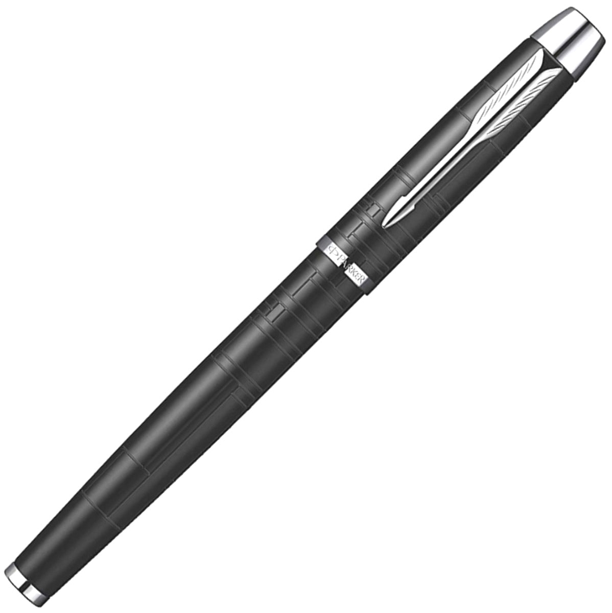 Parker Premium Matte Black Chrome Trim Rollerball Pen