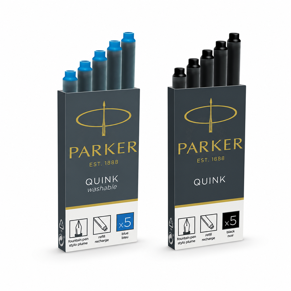 Parker Quink Ink Cartridges (5-Pcs Pack)