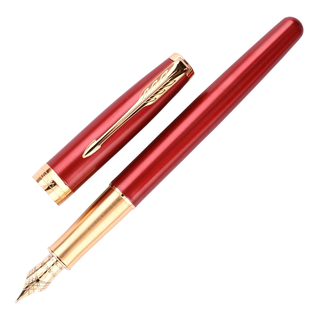 Parker Sonnet Intense Red Gold Trim Fountain Pen