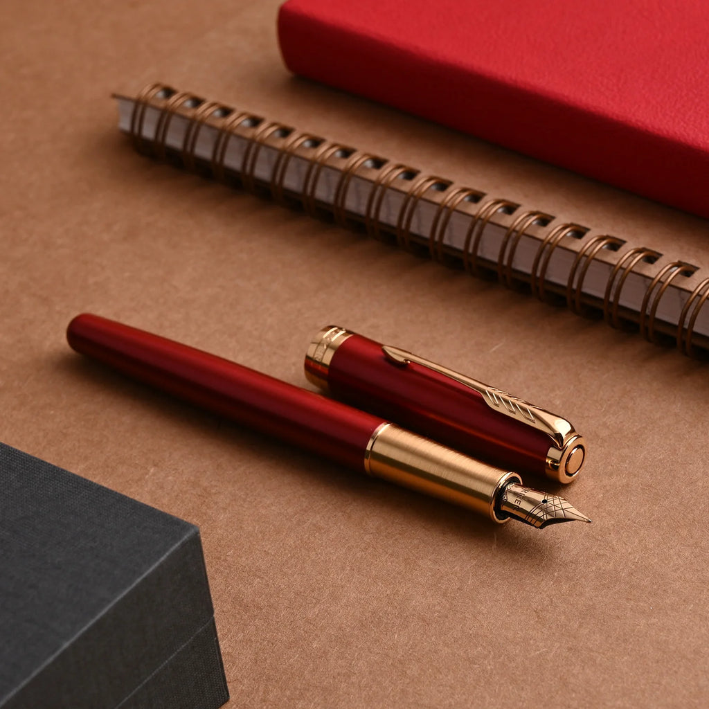 Parker Sonnet Intense Red Gold Trim Fountain Pen