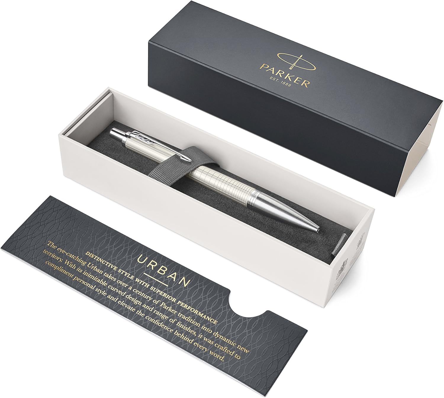 Parker Urban Premium Pearl Metal Chiselled Ballpoint Pen