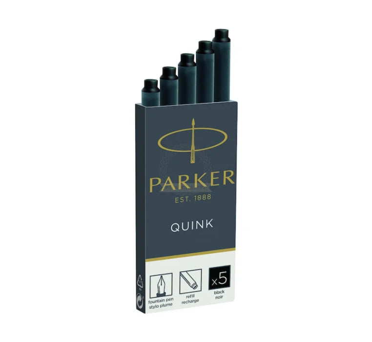 Parker Quink Ink Cartridges (5-Pcs Pack)