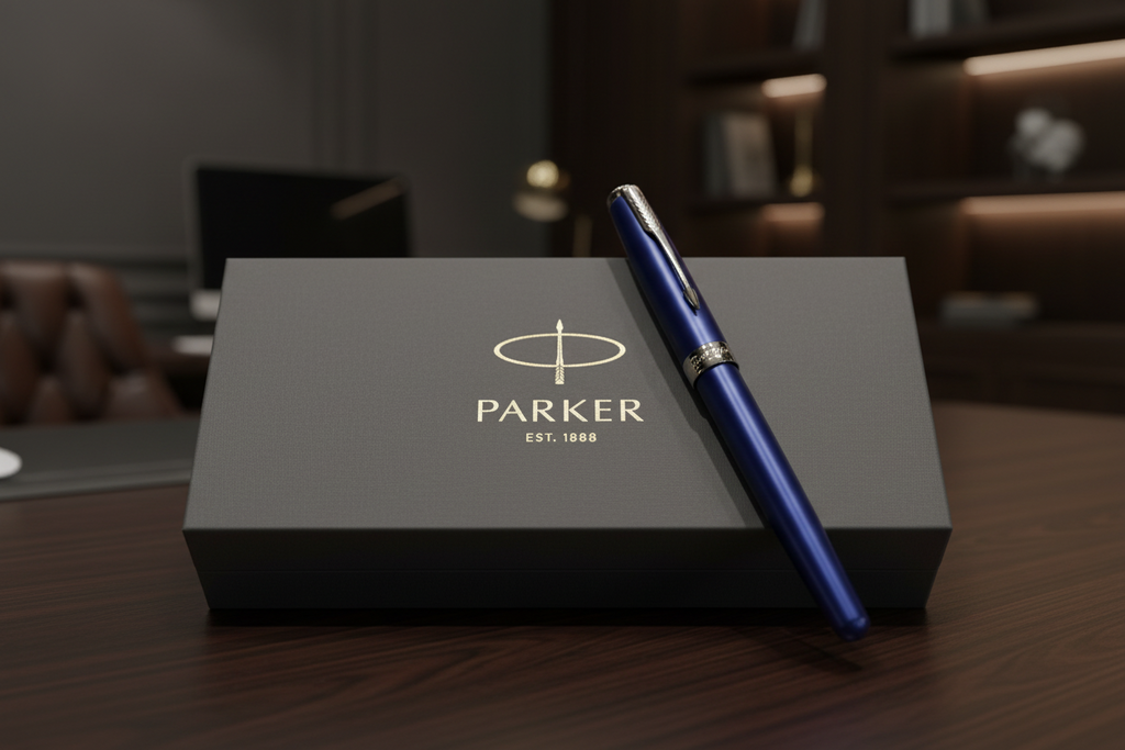Parker Sonnet Classy Blue Chrome Trim Fountain Pen