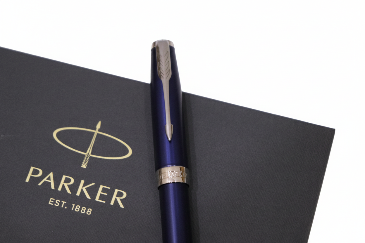 Parker Sonnet Classy Blue Chrome Trim Fountain Pen