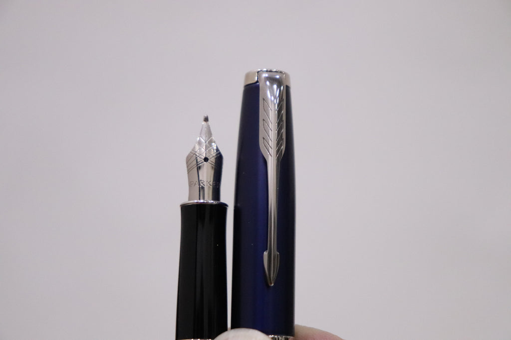 Parker Sonnet Classy Blue Chrome Trim Fountain Pen