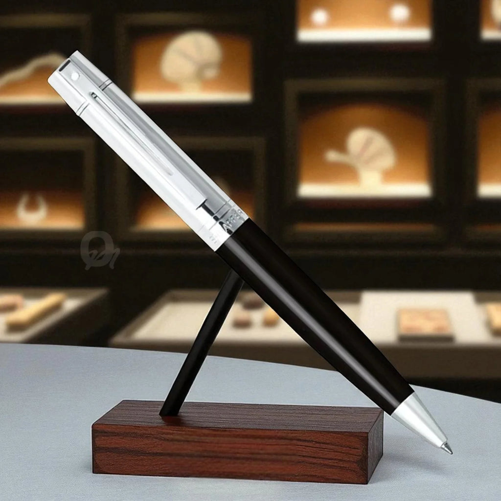 Sheaffer Gift Collection 300 – 9314 Chrome Cap Glossy Black Ballpoint Pen
