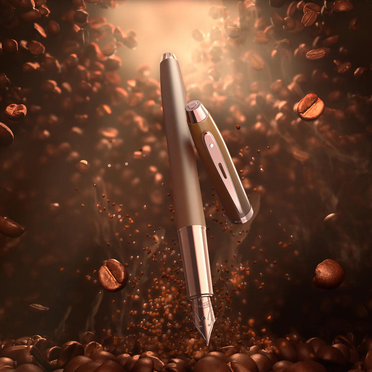 Sheaffer Gift Collection 100 – 9374 Coffee Edition Matt Brown with Regal Brown PVD Trims Fountain Pen