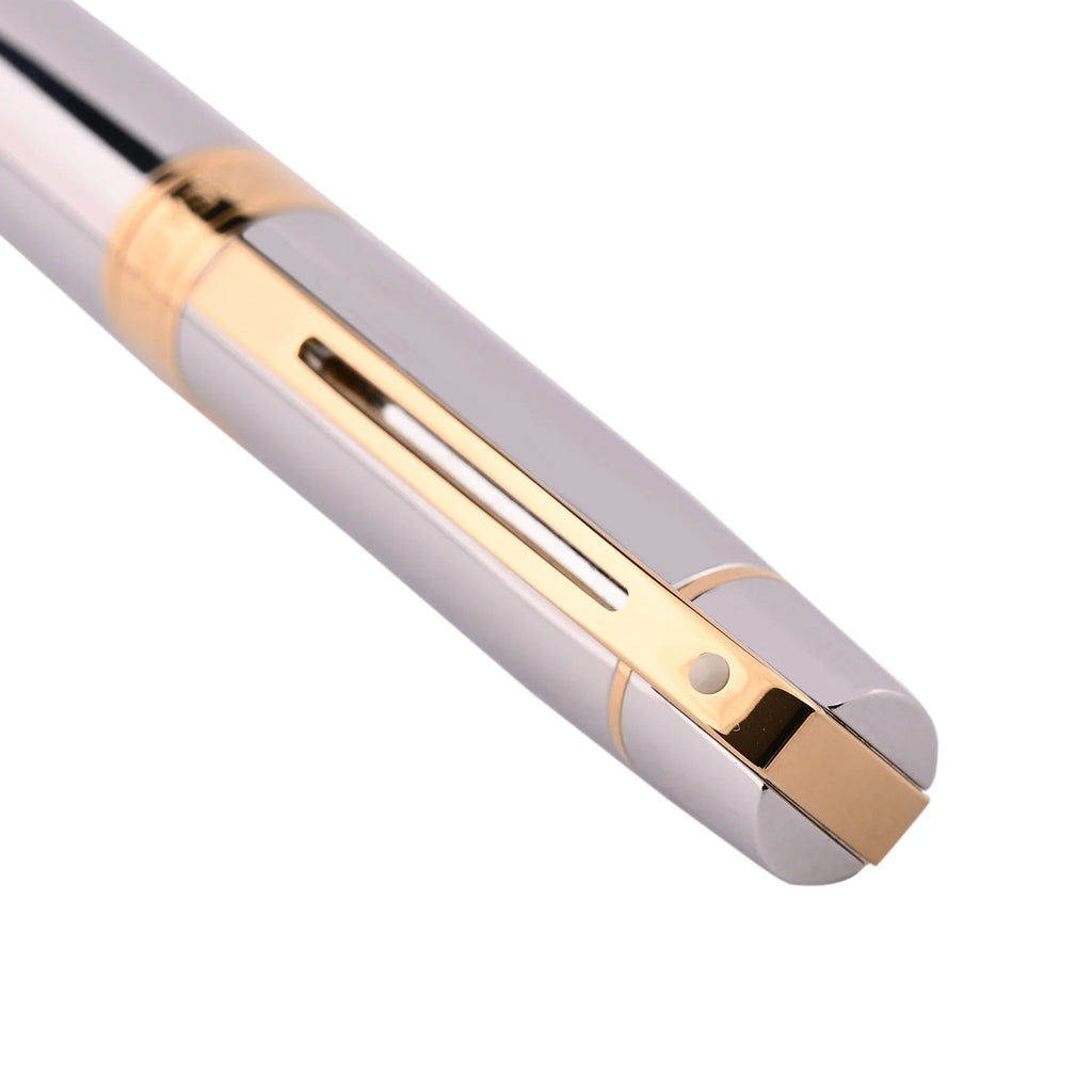 Sheaffer Gift Collection 300 – 9342 Chrome / Gold Tone Trim Fountain Pen