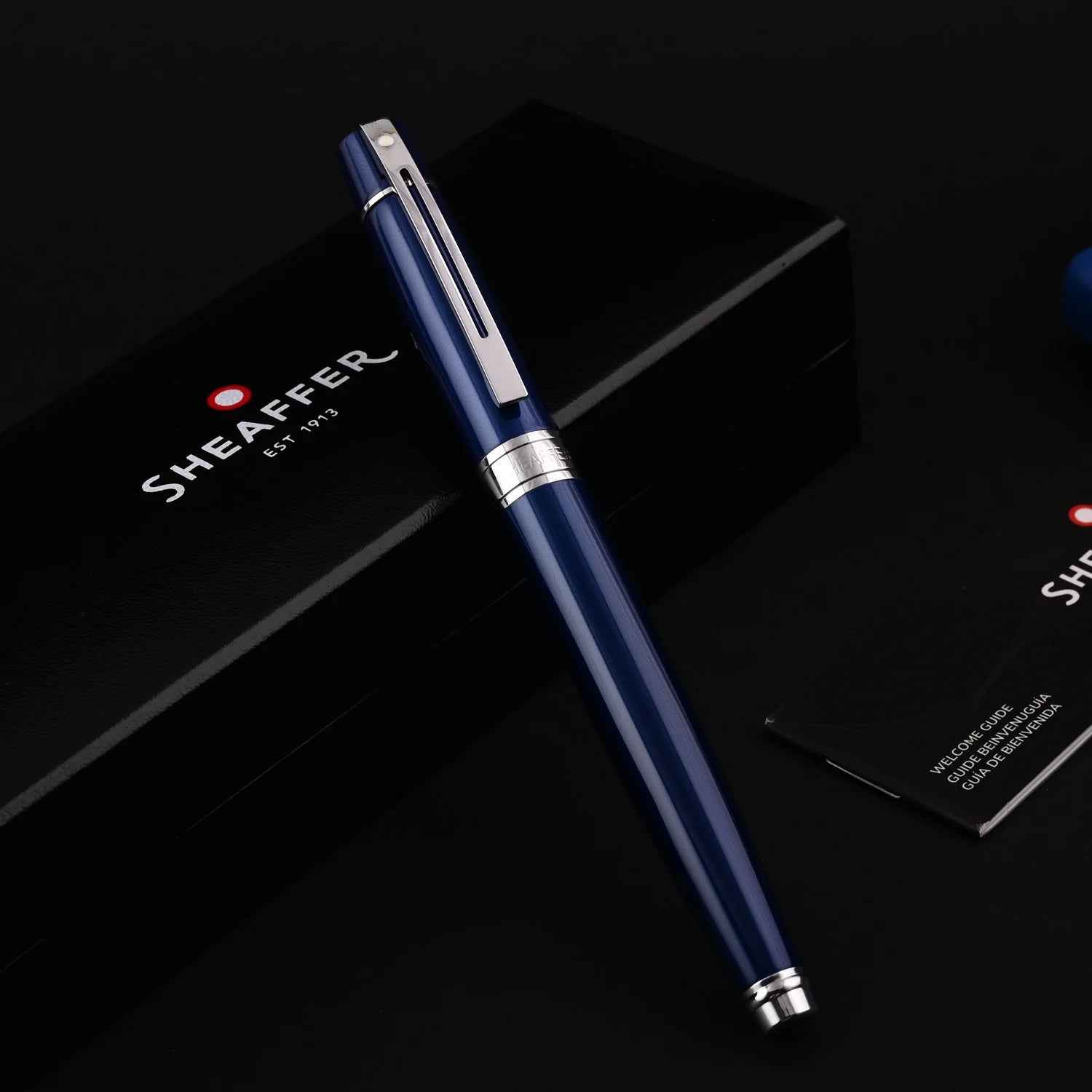 Sheaffer Gift Collection 300 – 9341 Blue Lacquer Chrome Trim Fountain Pen