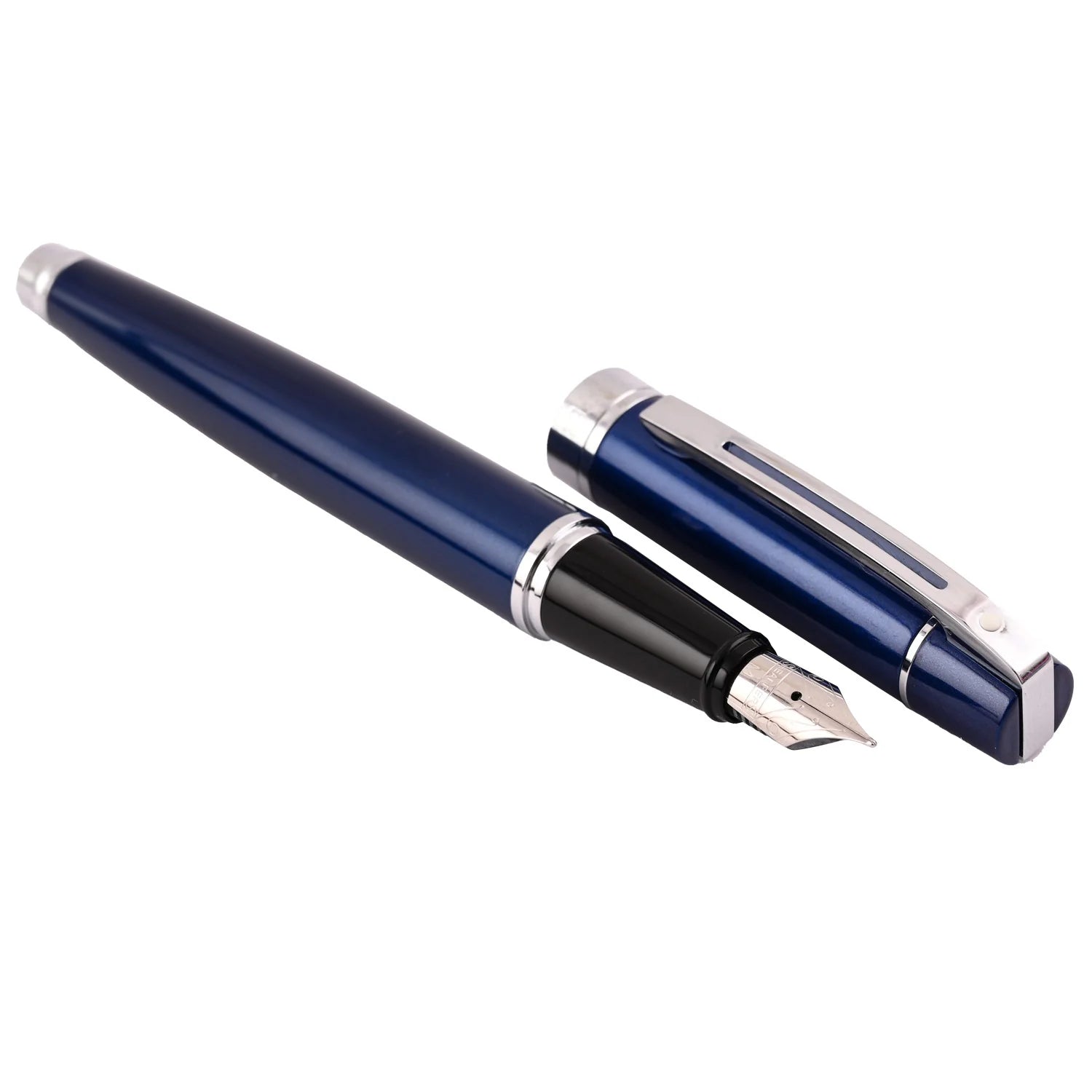 Sheaffer Gift Collection 300 – 9341 Blue Lacquer Chrome Trim Fountain Pen
