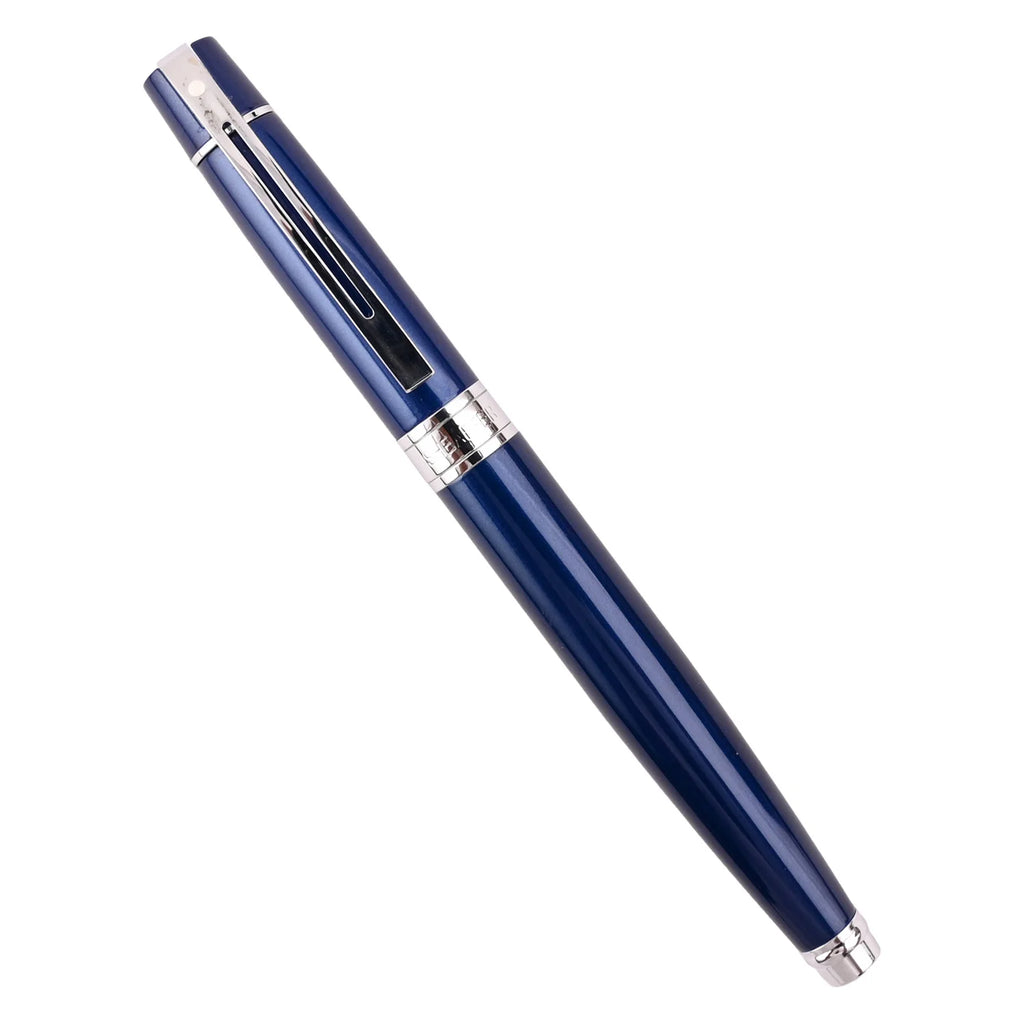 Sheaffer Gift Collection 300 – 9341 Blue Lacquer Chrome Trim Fountain Pen