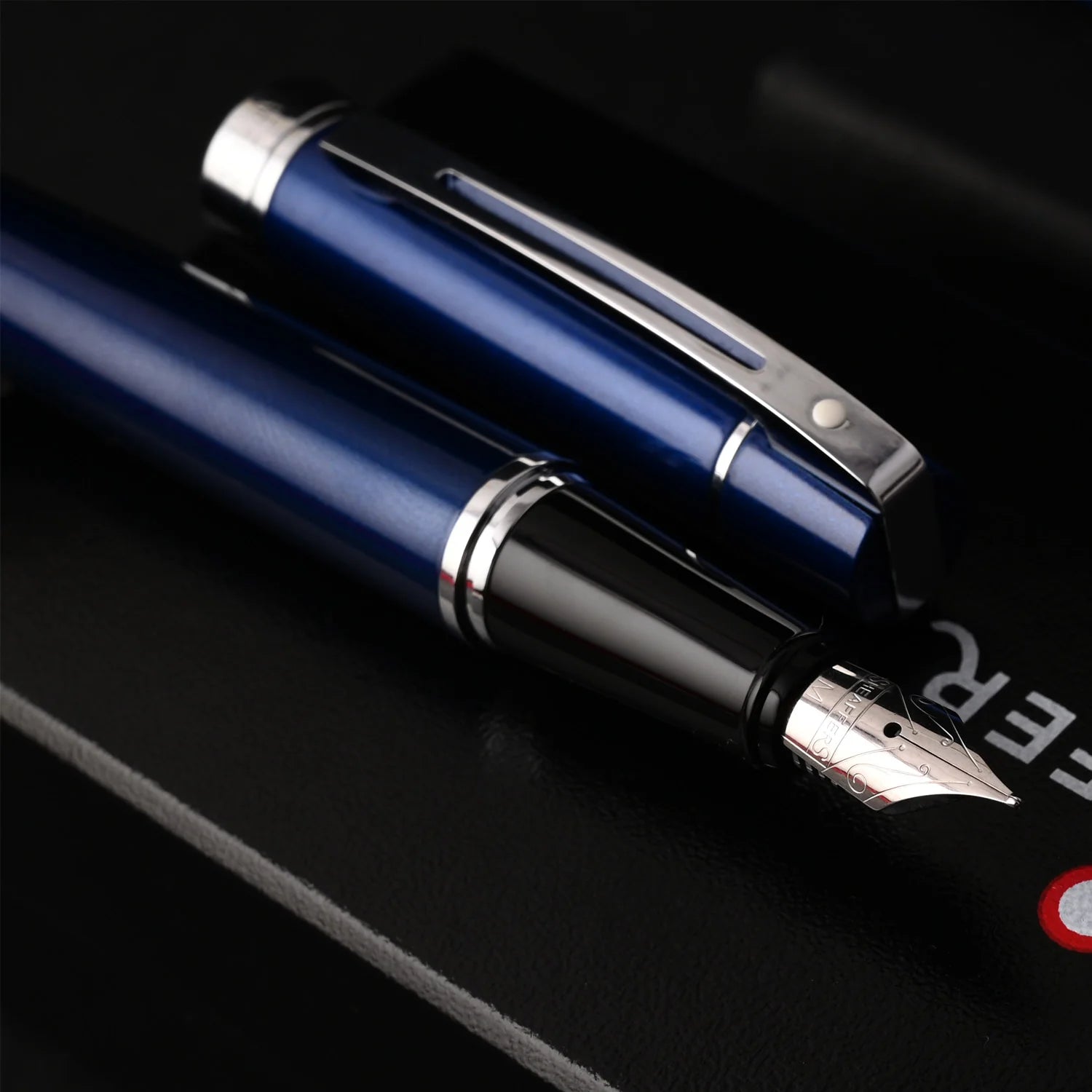 Sheaffer Gift Collection 300 – 9341 Blue Lacquer Chrome Trim Fountain Pen