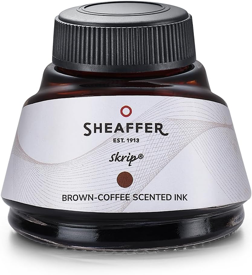 Sheaffer 9374 Gift Set - 100 Series Coffee Matte Brown Fountain Pen with Coffee Scented Ink Bottle