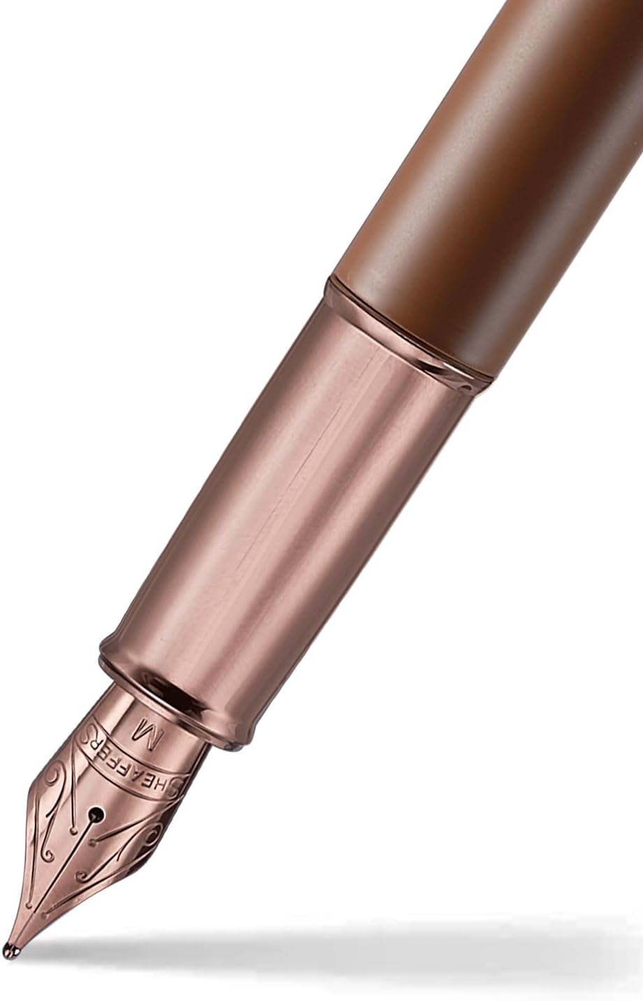 Sheaffer 9374 Gift Set - 100 Series Coffee Matte Brown Fountain Pen with Coffee Scented Ink Bottle