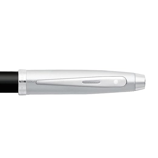 Sheaffer Gift Collection 100 – 9313 Brushed Chrome Cap & Black Barrel with Chrome Trim Fountain Pen
