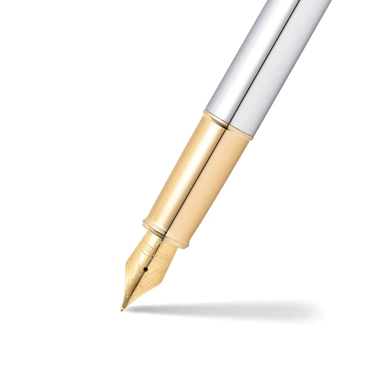 Sheaffer Gift Collection 100 – 9340 Fountain Pen | Chrome with Gold Plated Trim