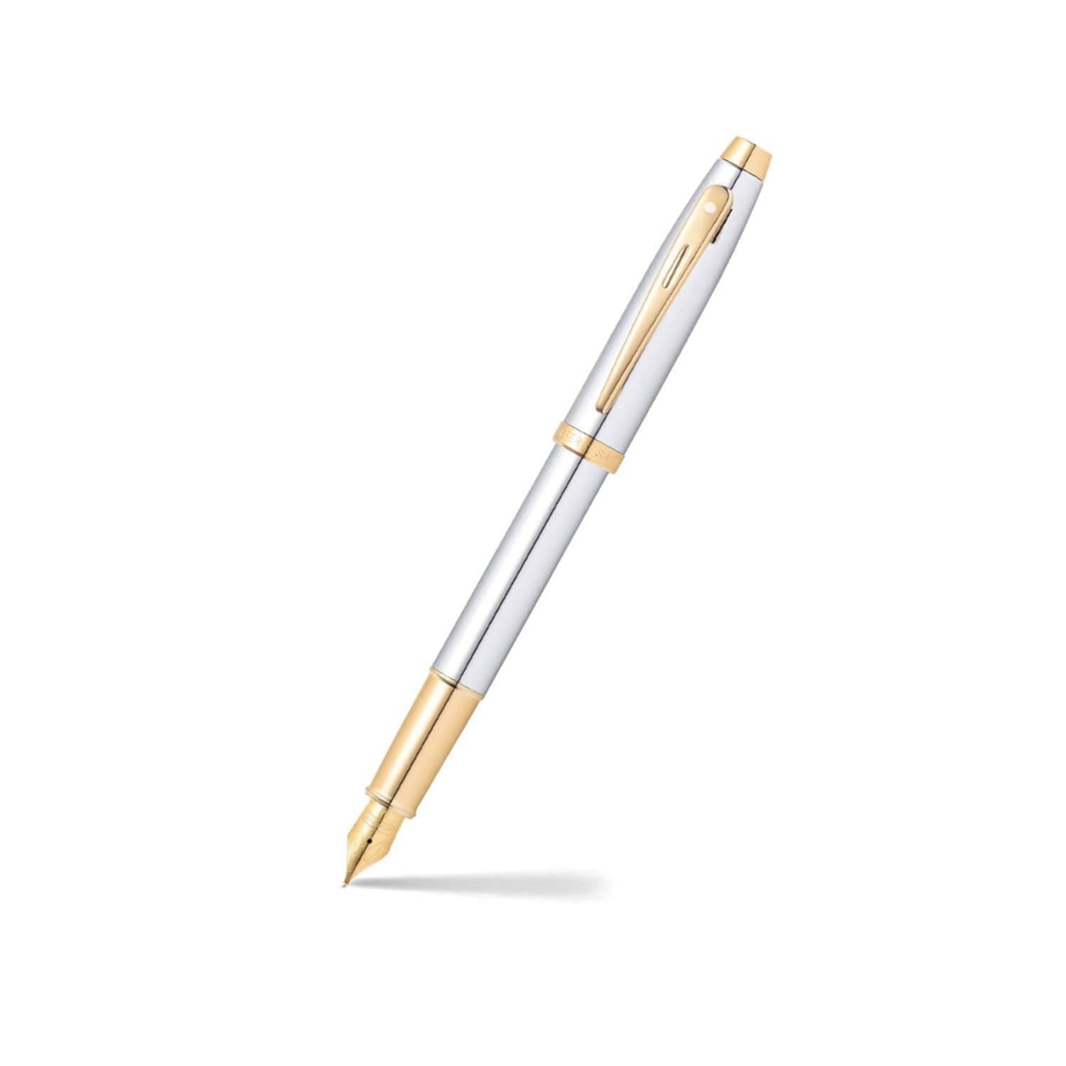 Sheaffer Gift Collection 100 – 9340 Fountain Pen | Chrome with Gold Plated Trim