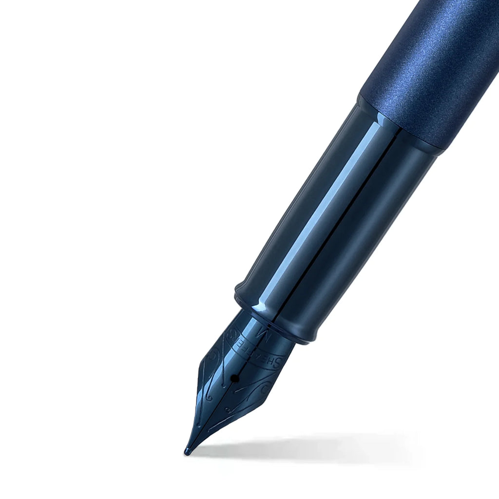 Sheaffer Gift Collection 100 – 9371 Satin Blue With PVD Blue Trim Fountain Pen