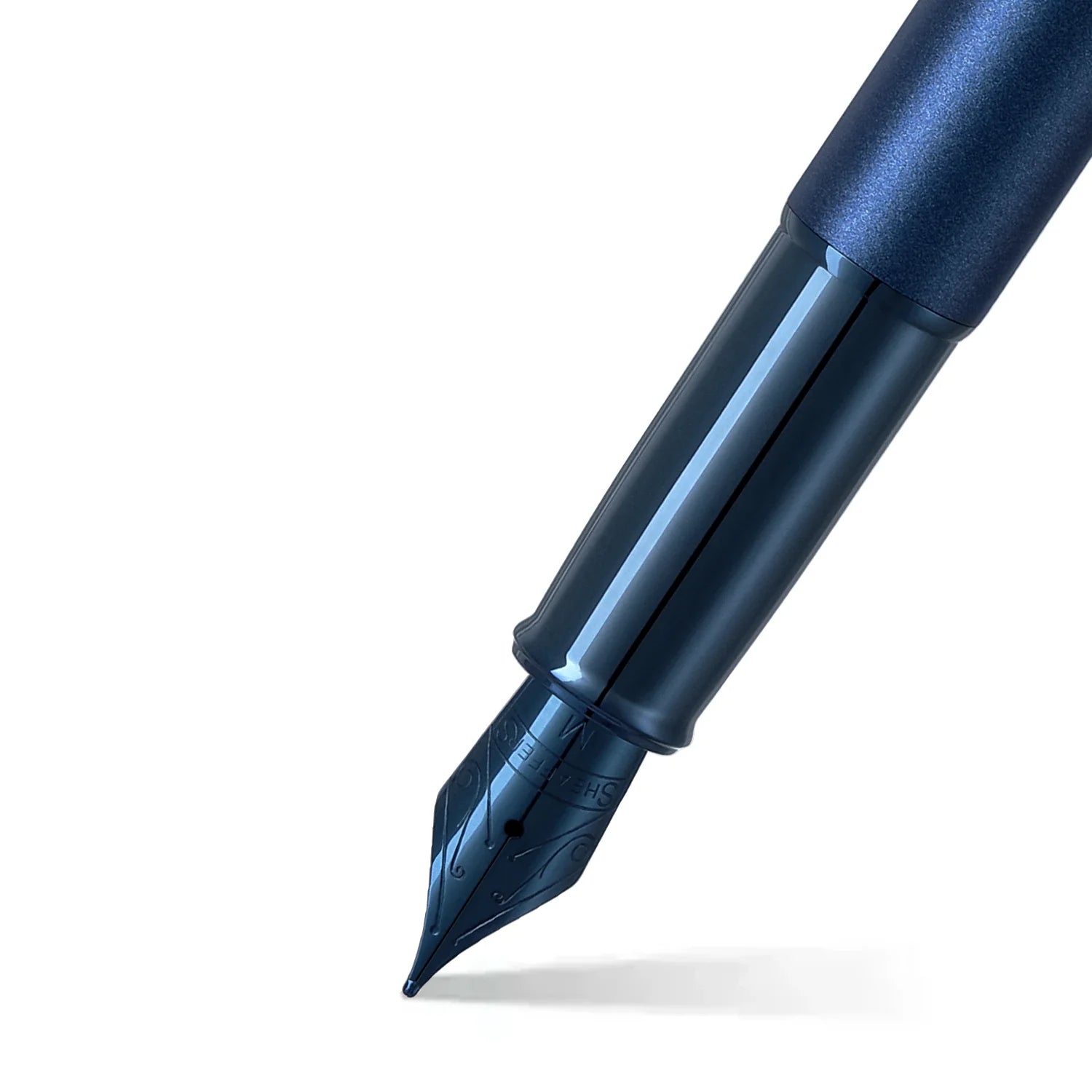 Sheaffer Gift Collection 100 – 9371 Satin Blue With PVD Blue Trim Fountain Pen