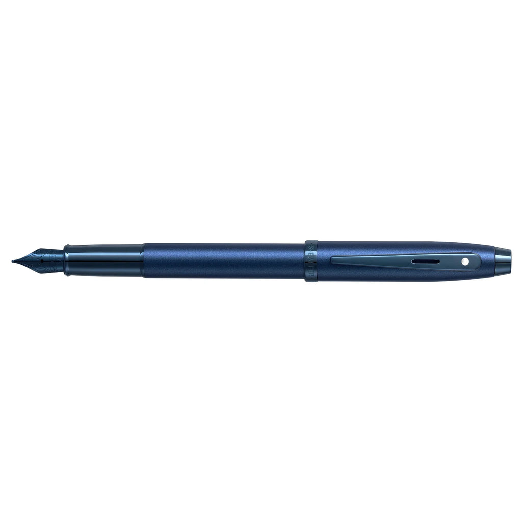 Sheaffer Gift Collection 100 – 9371 Satin Blue With PVD Blue Trim Fountain Pen