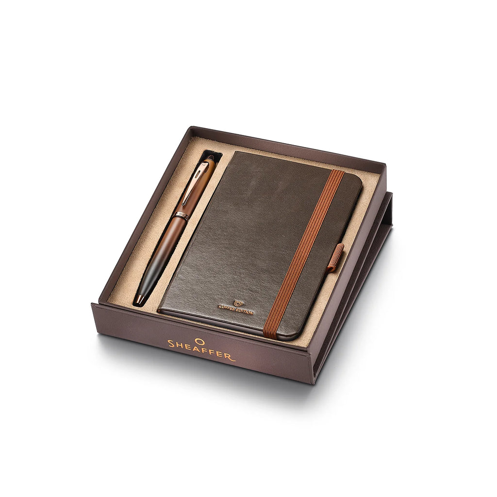 Sheaffer Gift Set Coffee Edition 100 9374 Ballpoint Pen with Coffee Notebook