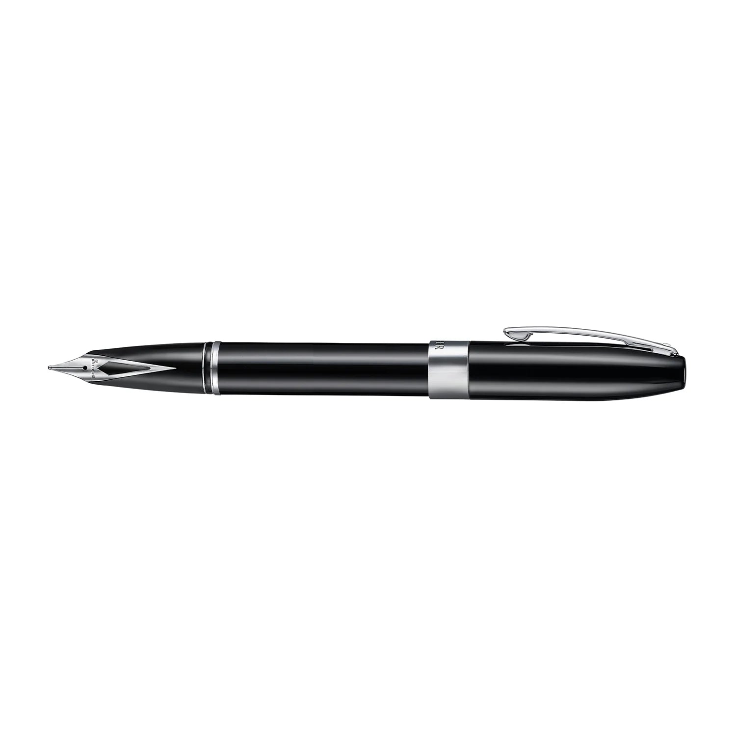 Sheaffer Legacy 9064 Glossy Black Inlaid Nib Fountain Pen with Chrome-Plated Trims