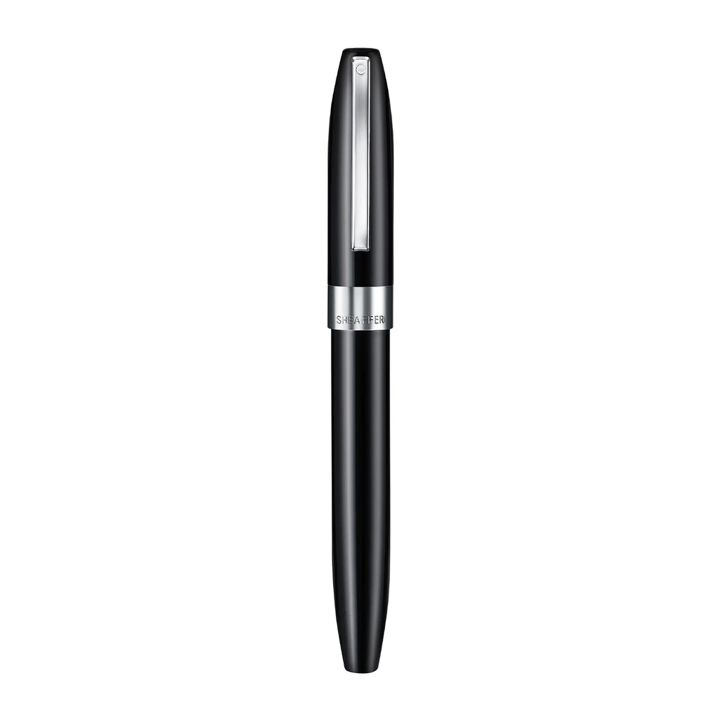 Sheaffer Legacy 9064 Glossy Black Inlaid Nib Fountain Pen with Chrome-Plated Trims