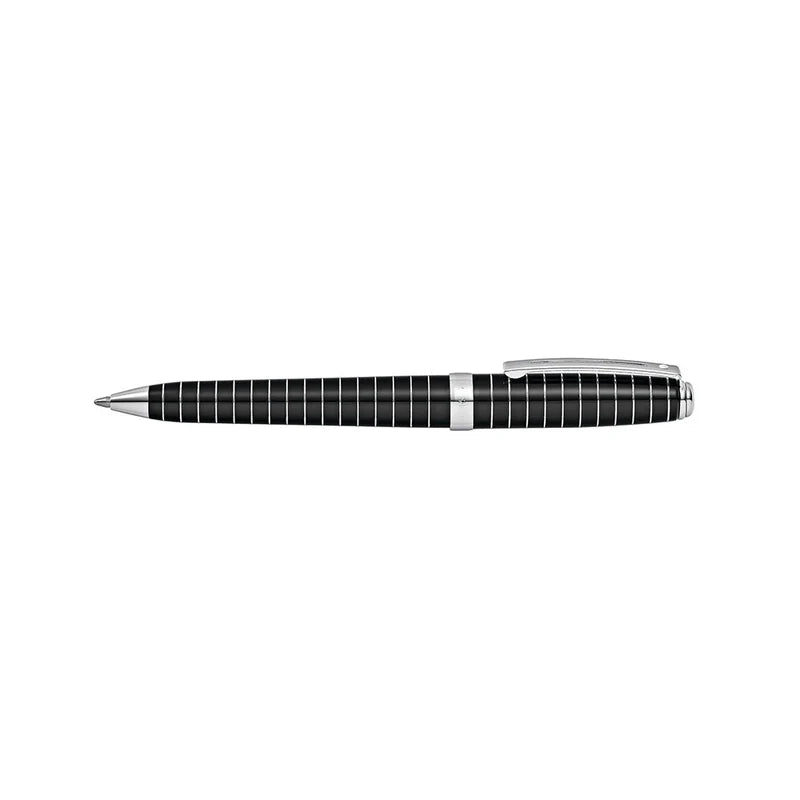 Sheaffer Prelude 9164 Black Lacquer with Horizontal Engraved CT Ballpoint Pen