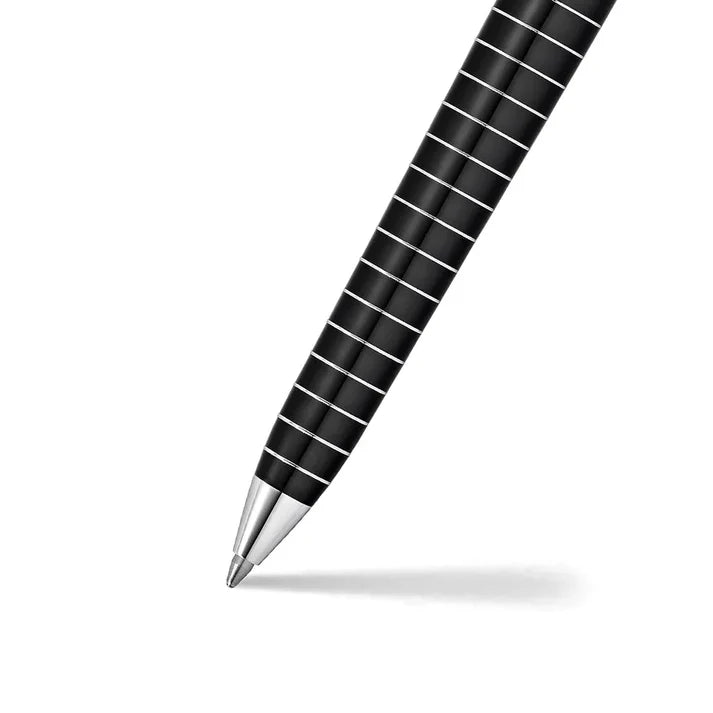 Sheaffer Prelude 9164 Black Lacquer with Horizontal Engraved CT Ballpoint Pen