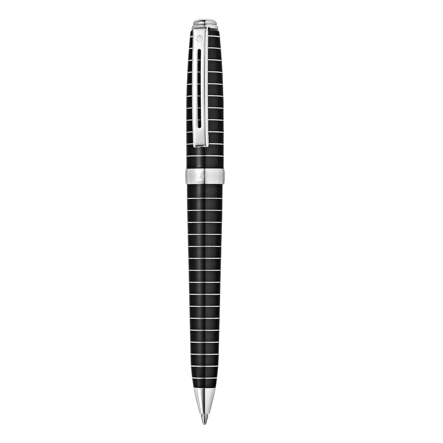 Sheaffer Prelude 9164 Black Lacquer with Horizontal Engraved CT Ballpoint Pen