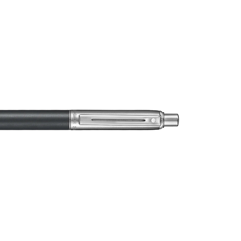 Sheaffer Sentinel Metal 331 Matte Black Barrel and Brushed Chrome Cap Ballpoint Pen with Chrome Trims