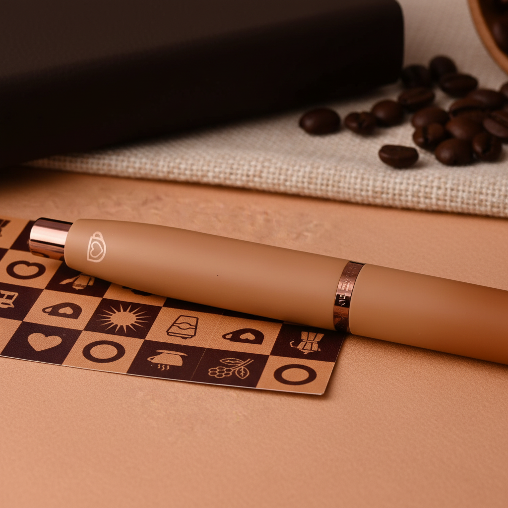 Sheaffer® VFM 9428 Coffee Edition Matt Brown Ballpoint Pen with Regal Brown PVD Trims