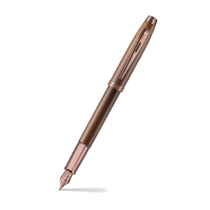 Sheaffer Gift Collection 100 – 9374 Coffee Edition Matt Brown with Regal Brown PVD Trims Fountain Pen