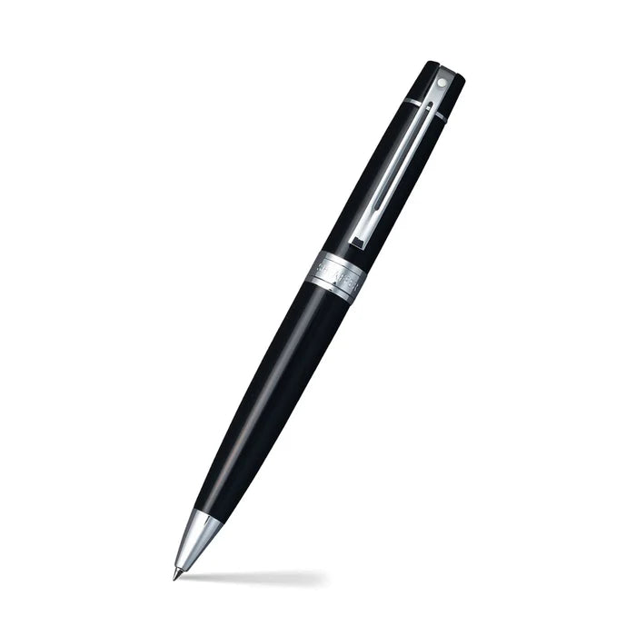 Sheaffer Gift Collection 300 – 9312 Glossy Black Chrome Trim Ballpoint Pen