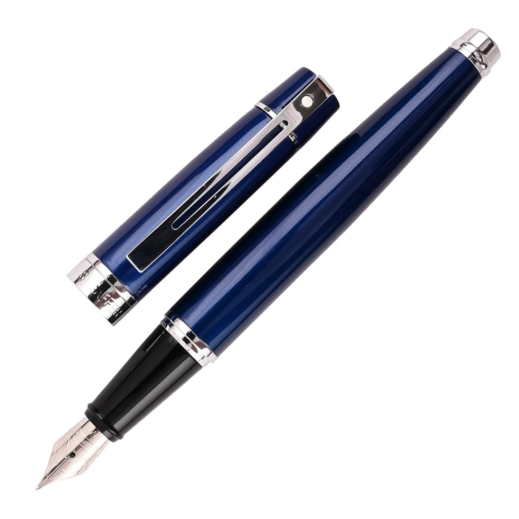 Sheaffer Gift Collection 300 – 9341 Blue Lacquer Chrome Trim Fountain Pen