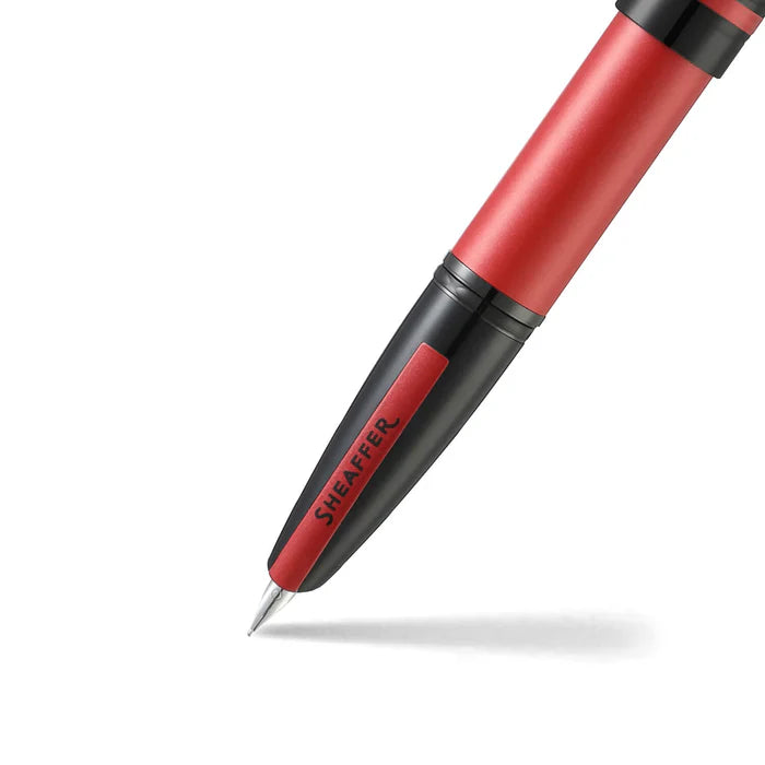 Sheaffer Icon 9111 – Matte Red With Glossy Black PVD Trim Fountain Pen