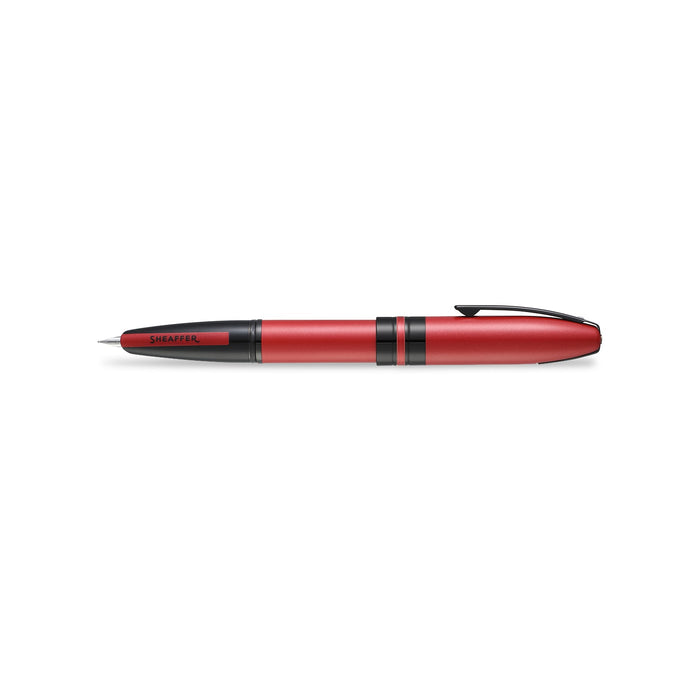 Sheaffer Icon 9111 – Matte Red With Glossy Black PVD Trim Fountain Pen