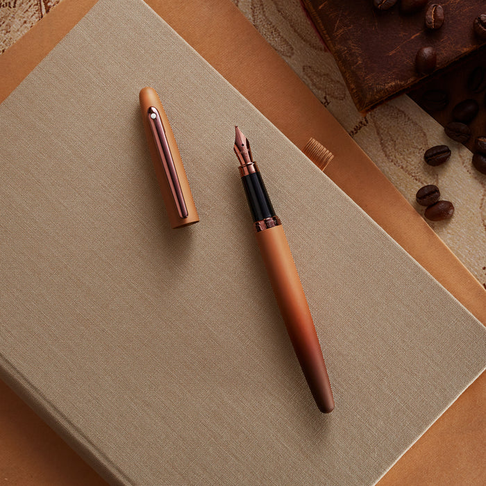 Sheaffer VFM 9428 Coffee Edition Matt Brown with Regal Brown PVD Trims Fountain Pen