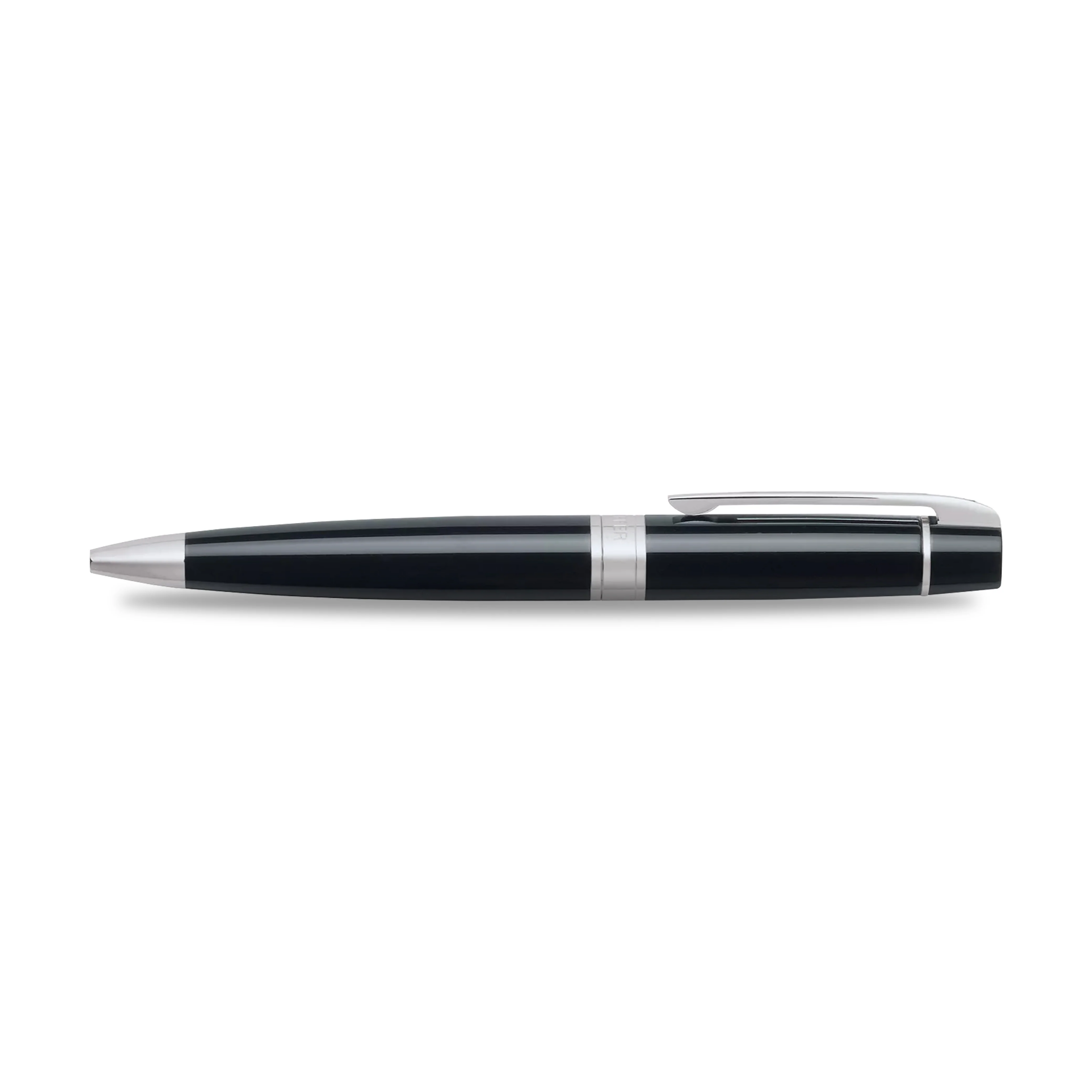 Sheaffer Gift Collection 300 – 9312 Glossy Black Chrome Trim Ballpoint Pen