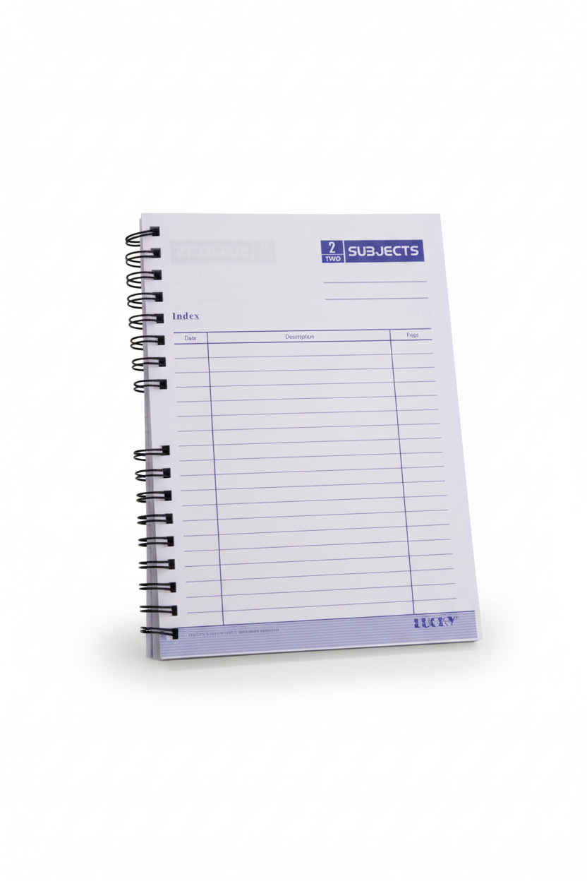 Lucky Exclusive Chrome Spiral Notebook 6-Subjects Premium Paper Quality MS Size