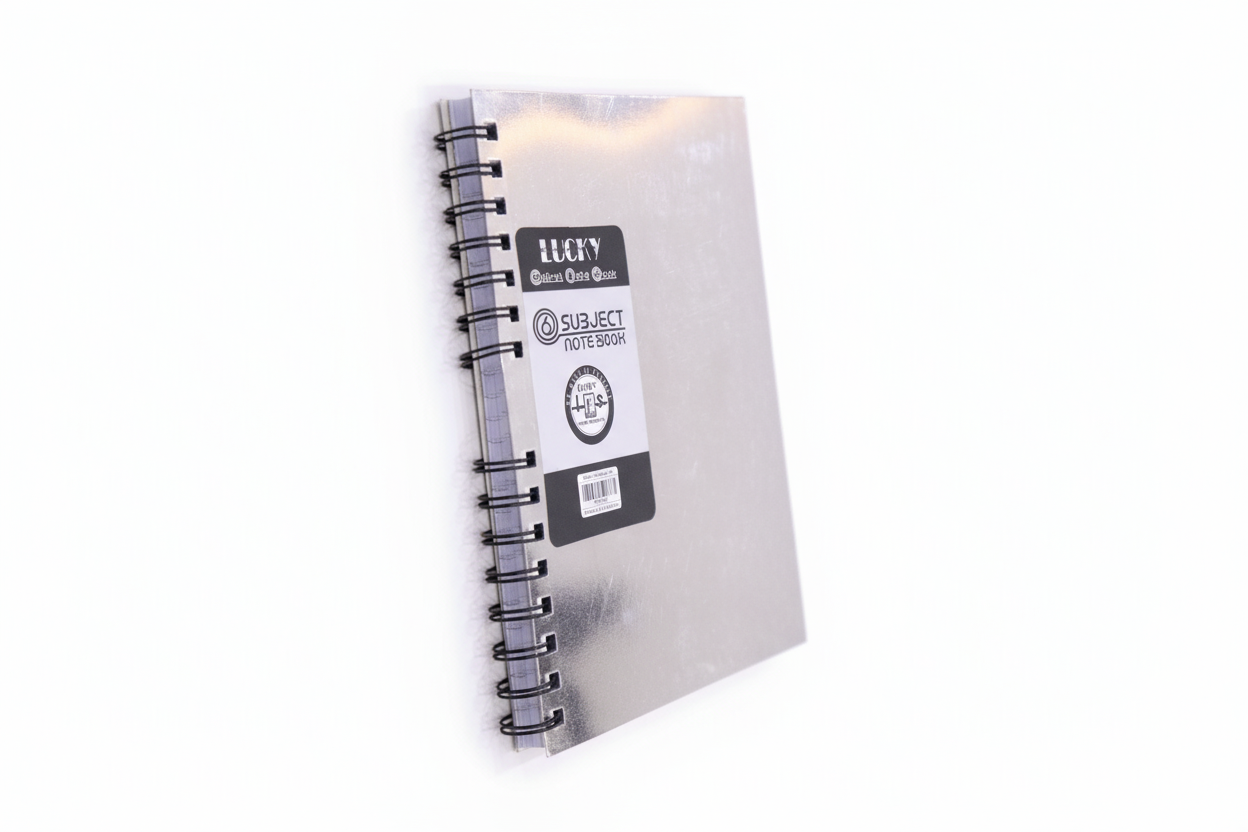 Lucky Exclusive Chrome Spiral Notebook 6-Subjects Premium Paper Quality MS Size