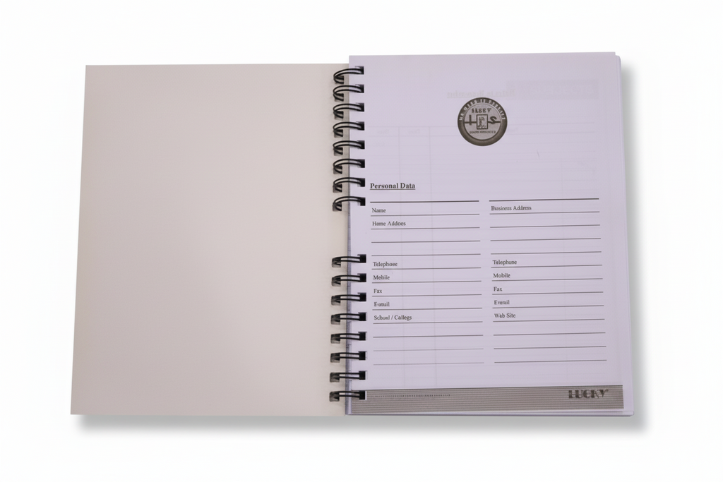 Lucky Exclusive Chrome Spiral Notebook 6-Subjects Premium Paper Quality MS Size