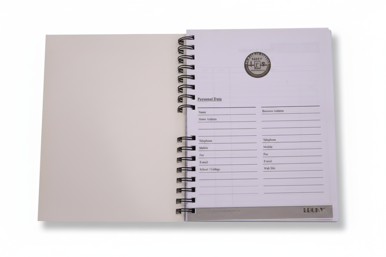 Lucky Exclusive Chrome Spiral Notebook 6-Subjects Premium Paper Quality MS Size