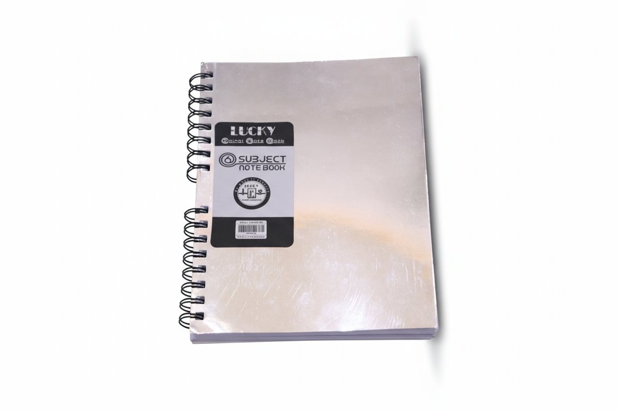 Lucky Exclusive Chrome Spiral Notebook 6-Subjects Premium Paper Quality MS Size
